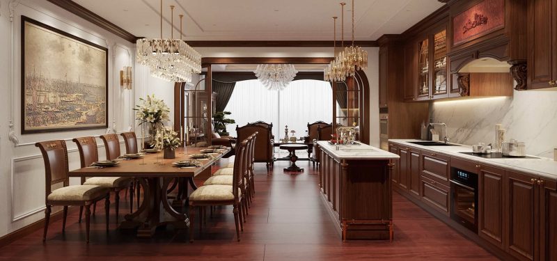 Thi công Kiến trúc & Nội thất Tân cổ điển 1 Nội thất tân cổ điển