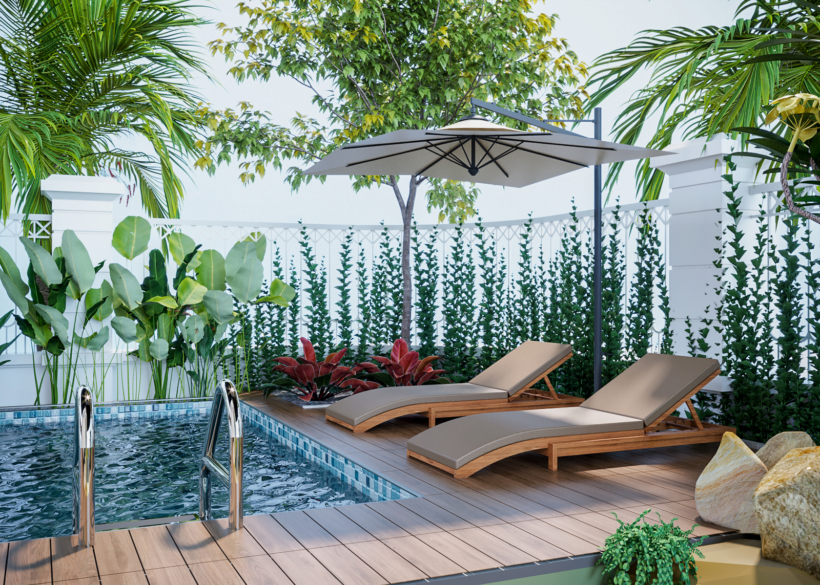 Nội ngoại thất biệt thự Quảng Ninh