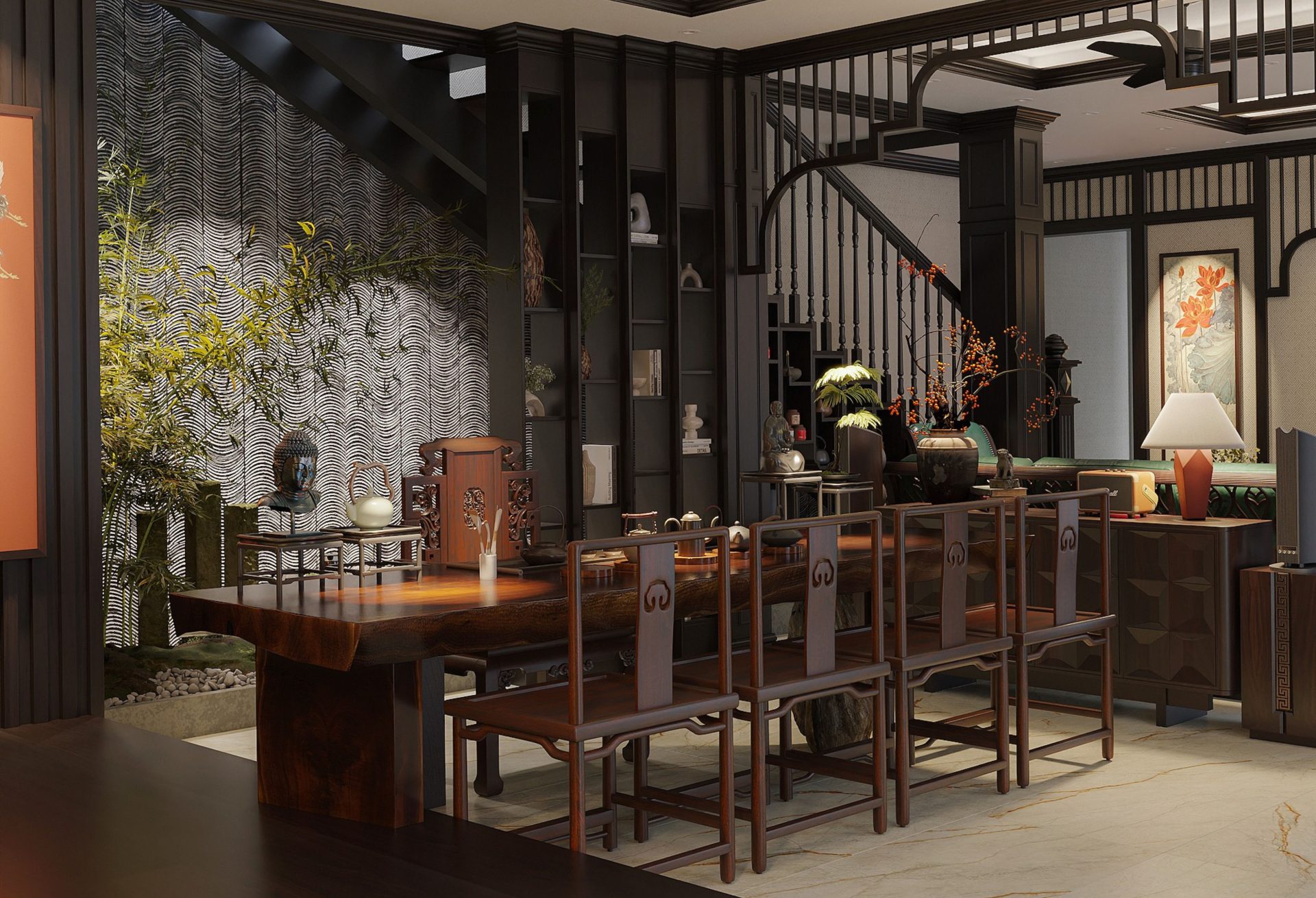 Nội thất phòng trà