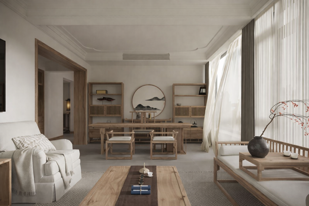 Thiết kế phòng trà đạo